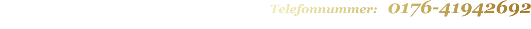 Sie können eine Massage unter der Telefonnummer: 0176-41942692 reservieren.